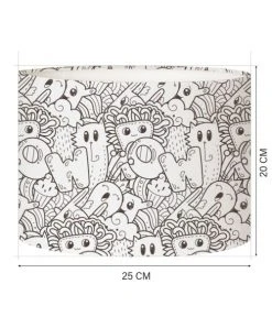 Abat-jours Lampes De Chevet Enfant Abat-jour Chevet Enfant Doodle Fête T 25 X H 20 -Luminaires enfant Soldes abat jour chevet enfant doodle fete t 25 x h 20 3