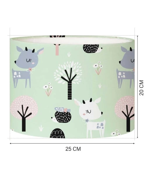 Abat-jours Lampes De Chevet Enfant Abat-jour Chevet Enfant Rennes Vert Pastel T 25 X H 20 4 Abat-jours Lampes De Chevet Enfant Abat-jour Chevet Enfant Rennes Vert Pastel T 25 X H 20 – Image 4