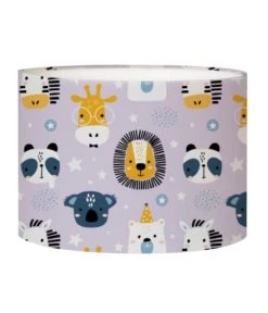 Abat-jours Lampes De Chevet Enfant Abat-jour Chevet Enfant Savane Lavande T 25 X H 20