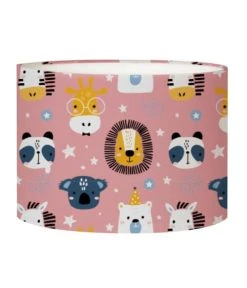 Abat-jours Lampes De Chevet Enfant Abat-jour Chevet Enfant Savane Rose Doux T 25 X H 20