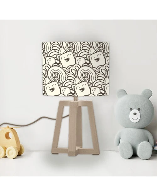 Abat-jours Lampes De Chevet Enfant Abat-jour Enfant Chevet Doodle Happy T 25 X H 20 2 Abat-jours Lampes De Chevet Enfant Abat-jour Enfant Chevet Doodle Happy T 25 X H 20 – Image 2