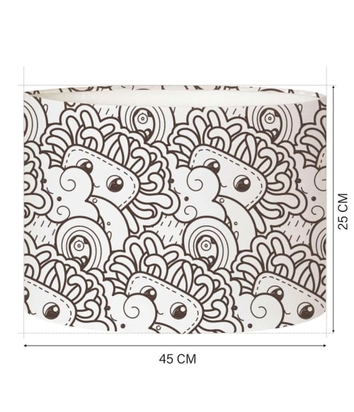 Abat-jours Lampadaires Enfant Abat-jour Lampadaire Enfant Doodle Tendre T 45 X H 25 4 Abat-jours Lampadaires Enfant Abat-jour Lampadaire Enfant Doodle Tendre T 45 X H 25 – Image 4