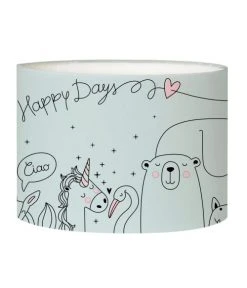 Abat-jours Lampadaires Enfant Abat-jour Lampadaire Enfant Happydays Petit Bleu T 45 X H 25