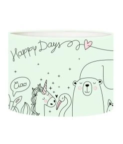 Abat-jours Lampadaires Enfant Abat-jour Lampadaire Enfant Happydays Vert Pastel T 45 X H 25