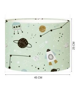 Abat-jours Lampadaires Enfant Abat-jour Lampadaire Enfant Planète Vert Pastel T 45 X H 25 -Luminaires enfant Soldes abat jour lampadaire enfant planete vert pastel t 45 x h 25 2