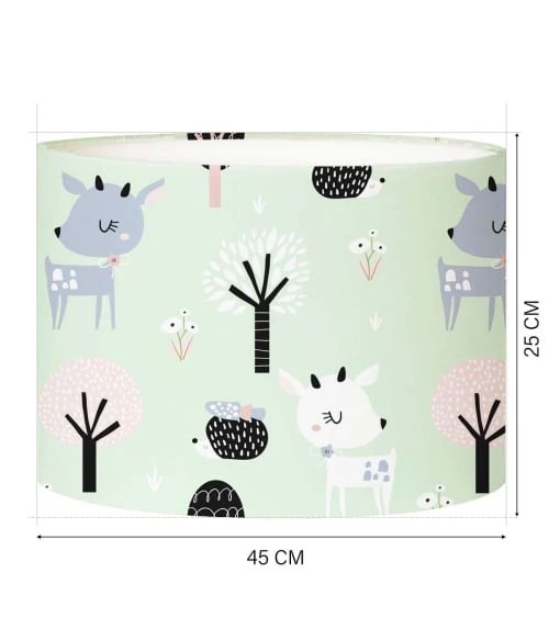 Abat-jours Lampadaires Enfant Abat-jour Lampadaire Enfant Rennes Vert Pastel T 45 X H 25 4 Abat-jours Lampadaires Enfant Abat-jour Lampadaire Enfant Rennes Vert Pastel T 45 X H 25 – Image 4