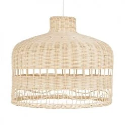 Maisons Du Monde Suspensions Enfant Abat-jour Pour Suspension En Rotin Beige D40