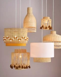Maisons Du Monde Suspensions Enfant Abat-jour Pour Suspension En Rotin Beige D40 -Luminaires enfant Soldes abat jour pour suspension en rotin beige d40 1000 14 24 225893 3
