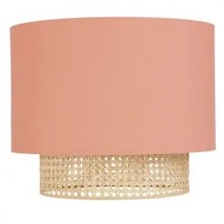 Maisons Du Monde Suspensions Enfant Abat-jour Pour Suspension En Rotin Et Tissu Terracotta D40