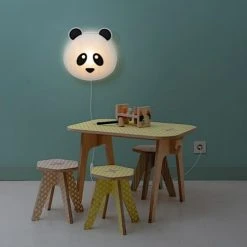 BUOKIDS Suspensions Enfant Applique Veilleuse Panda En Pvc Blanc 11 BUOKIDS Suspensions Enfant Applique Veilleuse Panda En Pvc Blanc -Luminaires enfant Soldes applique veilleuse panda en pvc blanc 3
