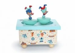 Trousselier Objets Déco Enfant Boite à Musique Acrobates -Luminaires enfant Soldes boite a musique acrobates 2