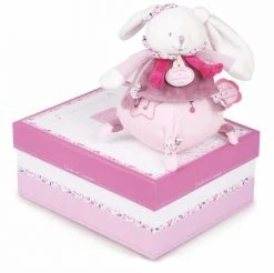 Doudou Et Compagnie Objets Déco Enfant Boite à Musique Cerise Le Lapin