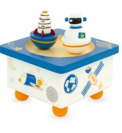 Ulysse Objets Déco Enfant Boite à Musique Fusée