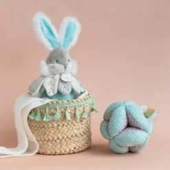 Doudou Et Compagnie Objets Déco Enfant Boite à Musique Lapin De Sucre Amande -Luminaires enfant Soldes boite a musique lapin de sucre amande 2