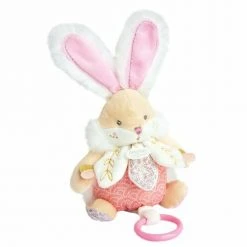 Doudou Et Compagnie Objets Déco Enfant Boite à Musique Lapin De Sucre Rose