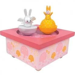 Trousselier Objets Déco Enfant Boîte à Musique Magnétique Ange Lapin Printemps (11,5 X 8,5 Cm)