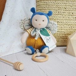 Doudou Et Compagnie Objets Déco Enfant Boite à Musique Pollen L'Abeille Bio -Luminaires enfant Soldes boite a musique pollen l abeille bio 2