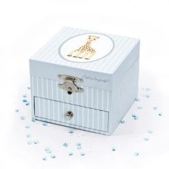 Trousselier Objets Déco Enfant Boite à Musique Sophie La Girafe Marine