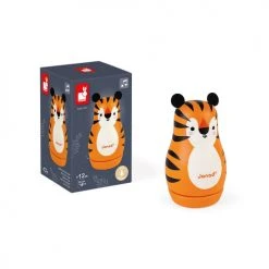 Janod Objets Déco Enfant Boite à Musique Tigre -Luminaires enfant Soldes boite a musique tigre 3