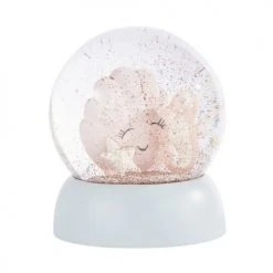 Maisons Du Monde Objets Déco Enfant Boule à Neige Coquillage Et Hippocampe Rose Et Bleu