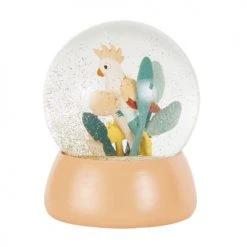 Maisons Du Monde Objets Déco Enfant Boule à Neige Perroquet Rose Et Vert