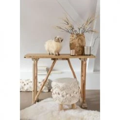 LANADECO Objets Déco Enfant Chèvre En Résine Beige H33cm -Luminaires enfant Soldes chevre en resine beige h33cm 3