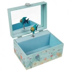 Trousselier Objets Déco Enfant Coffret à Bijoux Musical Océan 15x8x10,5cm