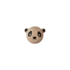 OYOY Living Design Portemanteaux Et Patères Enfant Crochet Mini Panda En Bois H4,5x5,5x5,5cm