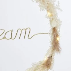 Maisons Du Monde Déco Lumineuses Enfant Déco Lumineuse En Métal Doré Et éléments Naturels Séchés 14 LEDS -Luminaires enfant Soldes deco lumineuse en metal dore et elements naturels seches 14 leds 1000 12 7 215708 3