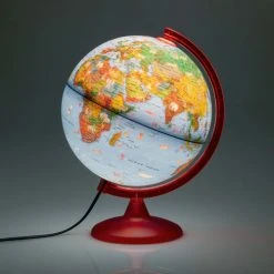 Tecnodidattica Objets Déco Enfant Globe Terrestre Illustré 25 Cm Lumineux Textes En Français -Luminaires enfant Soldes globe terrestre illustre 25 cm lumineux textes en francais 2