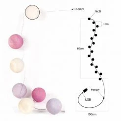 La Case De Cousin Paul Déco Lumineuses Enfant Guirlande Veilleuse Bébé 16 LED -Luminaires enfant Soldes guirlande veilleuse bebe 16 led 12