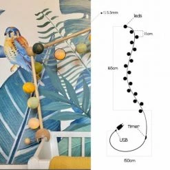 La Case De Cousin Paul Déco Lumineuses Enfant Guirlande Veilleuse Bébé 16 LED -Luminaires enfant Soldes guirlande veilleuse bebe 16 led 31