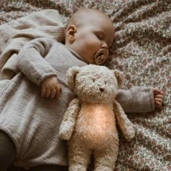 Moonie Veilleuses Pour Bébé L'ourson Magique En Coton Bio, Sons Et Lumières -Luminaires enfant Soldes l ourson magique en coton bio sons et lumieres 2