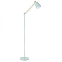Maisons Du Monde Lampadaires Enfant Lampadaire Ajustable En Métal Bleu Et Bois D'hévéa H149