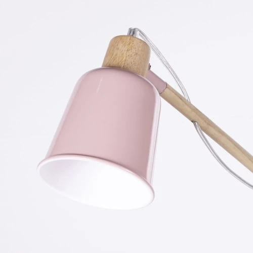 Maisons Du Monde Lampadaires Enfant Lampadaire Ajustable En Métal Rose Et Bois D'hévéa H149 2 Maisons Du Monde Lampadaires Enfant Lampadaire Ajustable En Métal Rose Et Bois D'hévéa H149 – Image 2