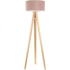 BPS Koncept Lampadaires Enfant Lampadaire Tissu Rose 40x40x141cm