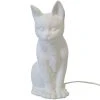 Faye Lampes De Chevet Enfant Lampe à Poser Blanche Chat