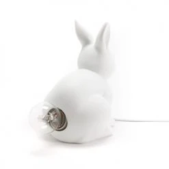 Amadeus Lampes De Chevet Enfant Lampe à Poser Lapin En Porcelaine -Luminaires enfant Soldes lampe a poser lapin en porcelaine 2