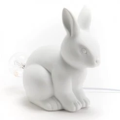Amadeus Lampes De Chevet Enfant Lampe à Poser Lapin En Porcelaine