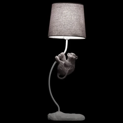 ITEM International Lampes De Chevet Enfant Lampe à Poser Singe Rose 2 ITEM International Lampes De Chevet Enfant Lampe à Poser Singe Rose – Image 2