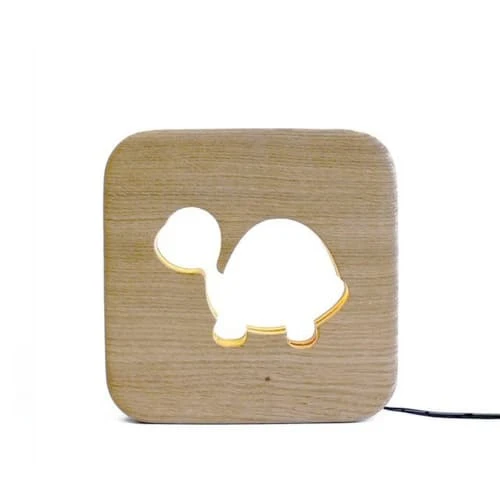 Gone's Lampes De Chevet Enfant Lampe à Poser Veilleuse En Bois Tortue 2 Gone's Lampes De Chevet Enfant Lampe à Poser Veilleuse En Bois Tortue – Image 2