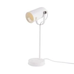 Present Time Lampes De Chevet Enfant Lampe De Bureau Husk Métal Noir -Luminaires enfant Soldes lampe de bureau blanche h42cm