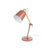 Maisons Du Monde Lampes De Chevet Enfant Lampe De Bureau En Bois D'hévéa Et Métal Terracotta