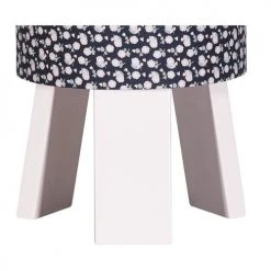 Sauthon Lampes De Chevet Enfant Lampe De Chevet Avec Pied En Coton Bleu Marine -Luminaires enfant Soldes lampe de chevet avec pied en coton bleu marine 2