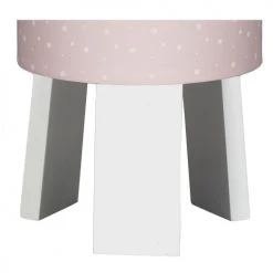 Sauthon Lampes De Chevet Enfant Lampe De Chevet Avec Pied En Coton Rose -Luminaires enfant Soldes lampe de chevet avec pied en coton rose 2