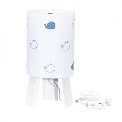 Sauthon Lampes De Chevet Enfant Lampe De Chevet En Coton Blanc -Luminaires enfant Soldes lampe de chevet en coton blanc 2