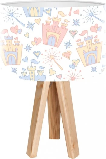 BPS Koncept Lampes De Chevet Enfant Lampe De Chevet Enfant Trépied Abat Jour Blanc Et Multicolore 4 BPS Koncept Lampes De Chevet Enfant Lampe De Chevet Enfant Trépied Abat Jour Blanc Et Multicolore – Image 4