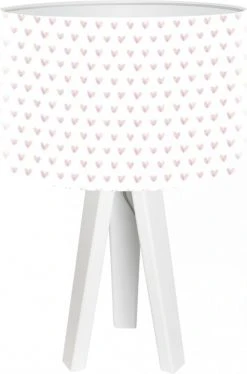 BPS Koncept Lampes De Chevet Enfant Lampe De Chevet Enfant Trépied Blanc Abat Jour Multicolore