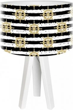 BPS Koncept Lampes De Chevet Enfant Lampe De Chevet Enfant Trépied Blanc Abat Jour Multicolore