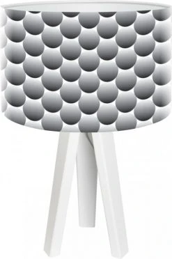 BPS Koncept Lampes De Chevet Enfant Lampe De Chevet Enfant Trépied Blanc Abat Jour Noir